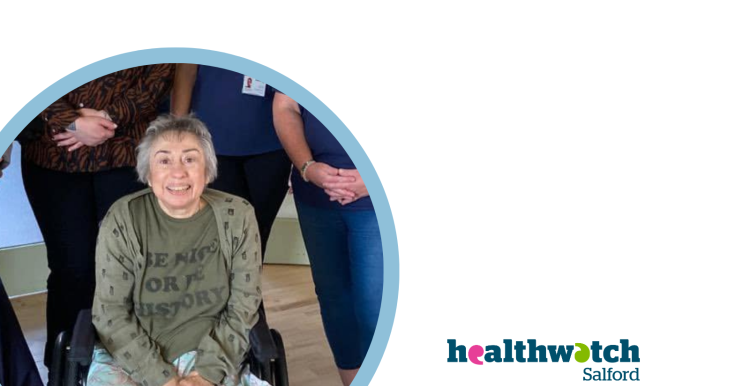 A photo of Sue Fisher, Healthwatch Salford volunteer