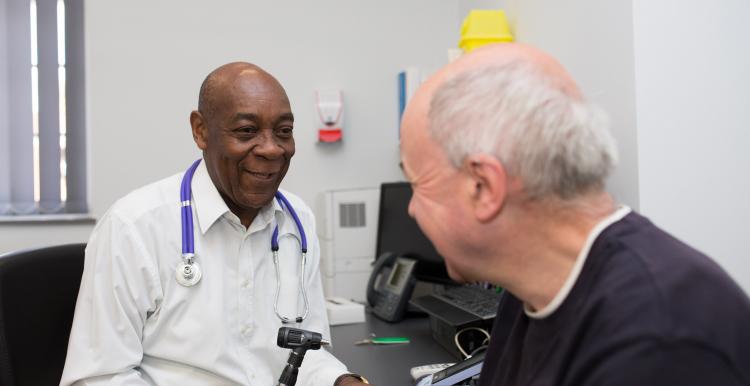 A man with a male GP
