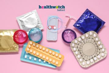 A photo of contraceptives, such as condoms, the combined pill and the coil