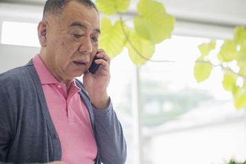 Man talking on a phone